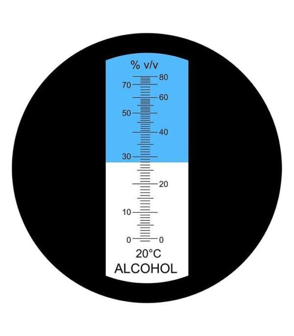 Refrakotmetar za alkohol 0 do 80 skala Dendrolog