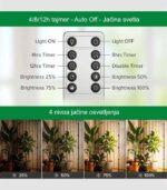 Sansi 80W vertical LED lampa za biljke - Slika 2